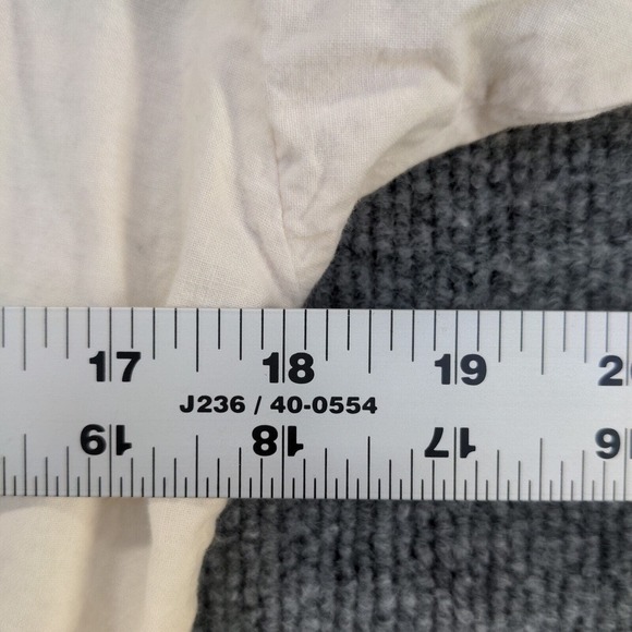 Eber Women's Pullover Sweater White Small 3/4 Sleeve Bow Patchwork - Picture 12 of 12